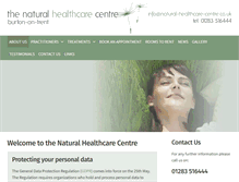 Tablet Screenshot of natural-healthcare-centre.co.uk